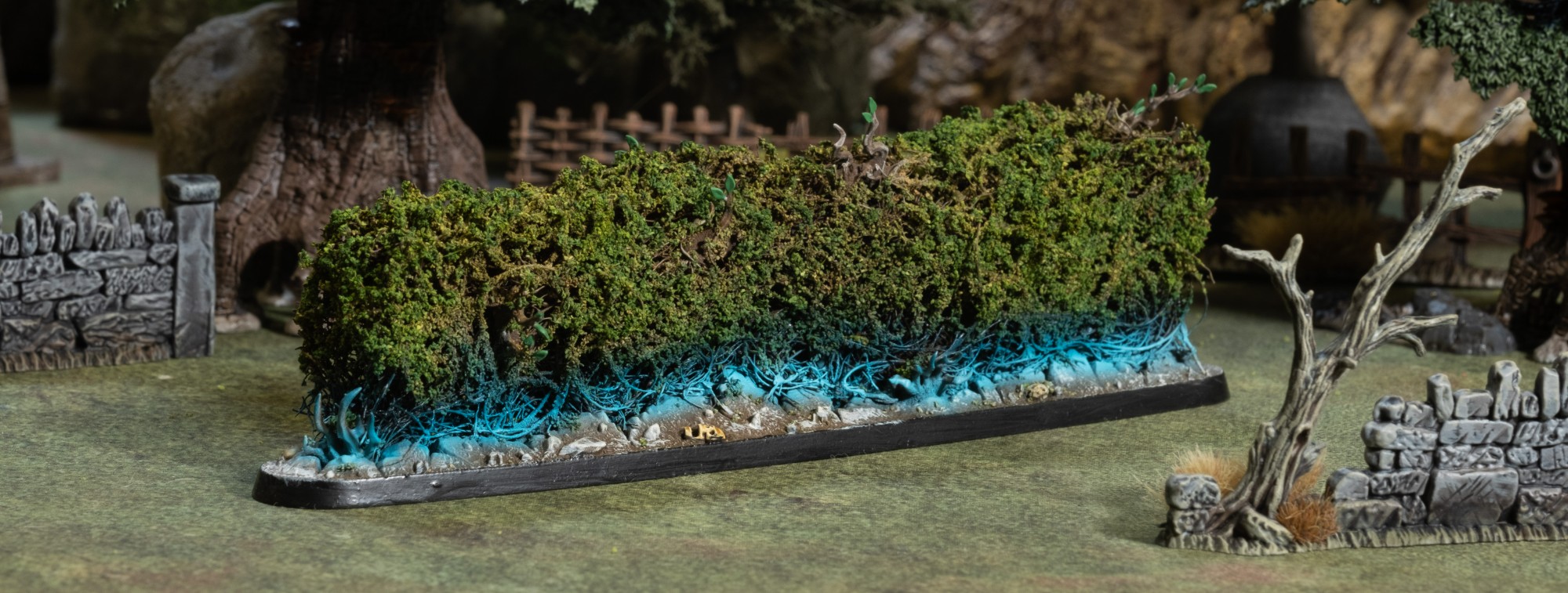 A Spectral Briar Hedge risen from barren ground
