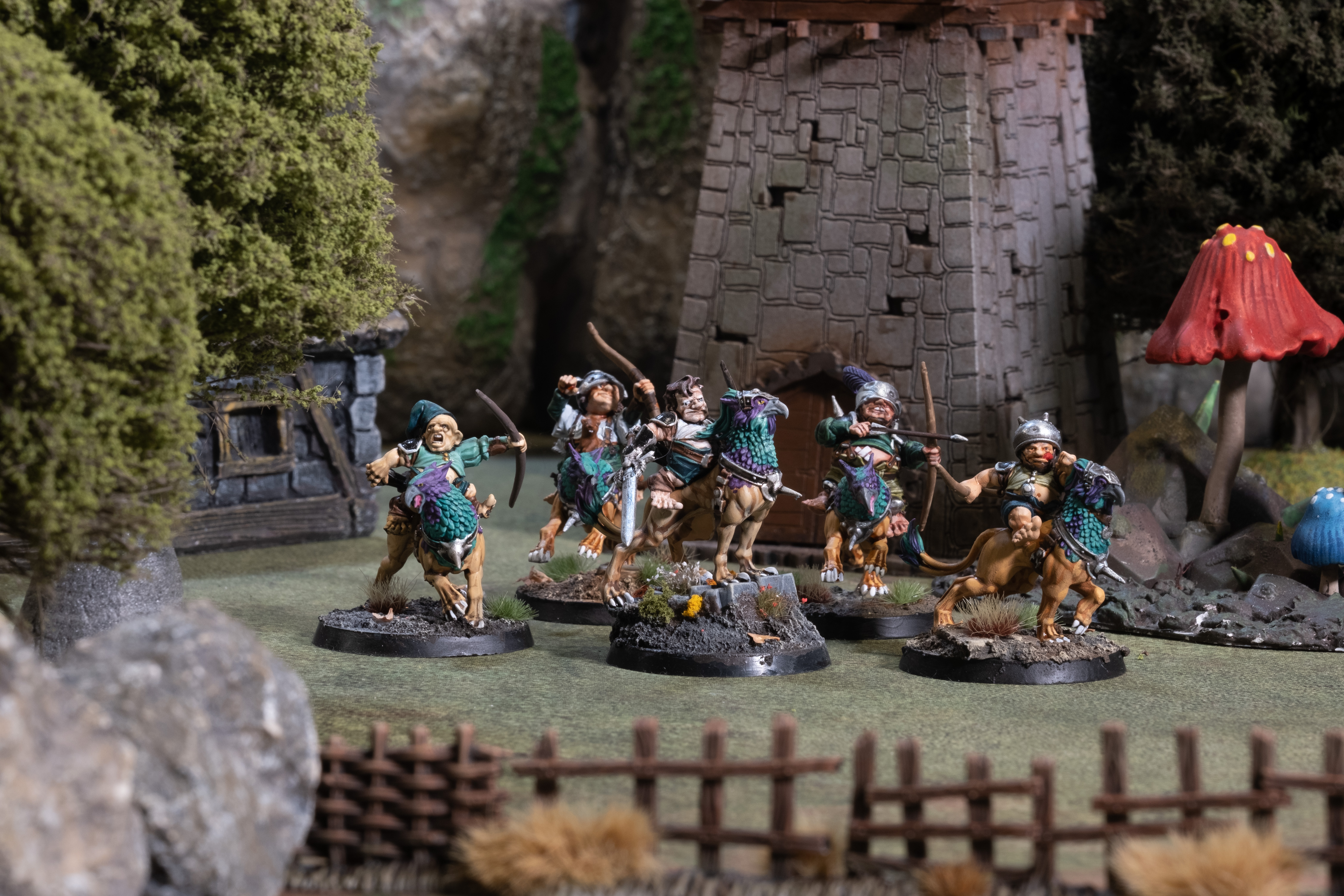 Gryph-hound Hobelars ride out with bows drawn