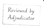 Stamped: Reviewed by Adjudicator