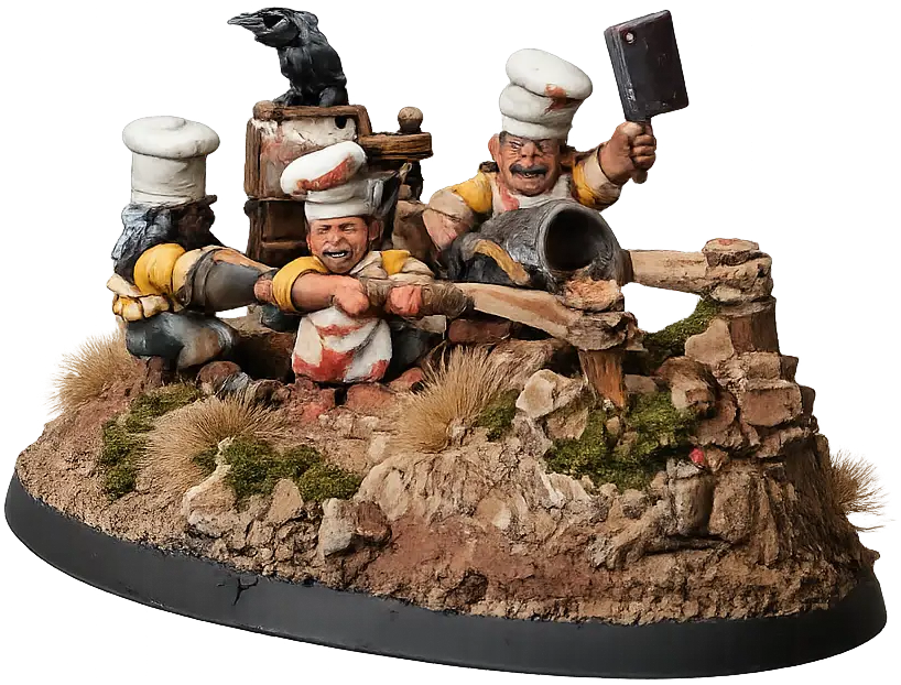 Mephistio Hartstock and his kitchen crew