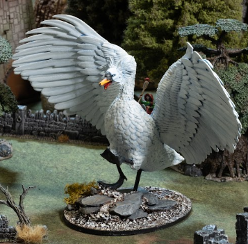 Blossomwing, the Pen of Auspice, wings spread